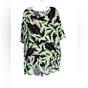 LuLaRoe Disney Villains Irma Hi/Low Malificent Tunic Size Large
